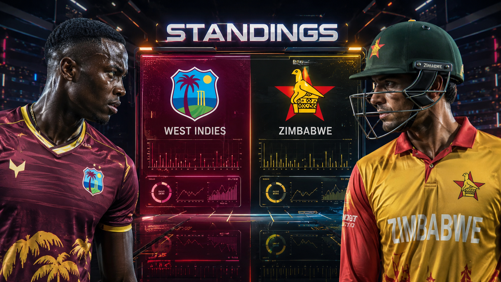 West Indies Cricket Team Vs Zimbabwe National Cricket Team Standings